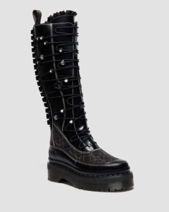 XTRM FRILL Platform レザー ブーツ